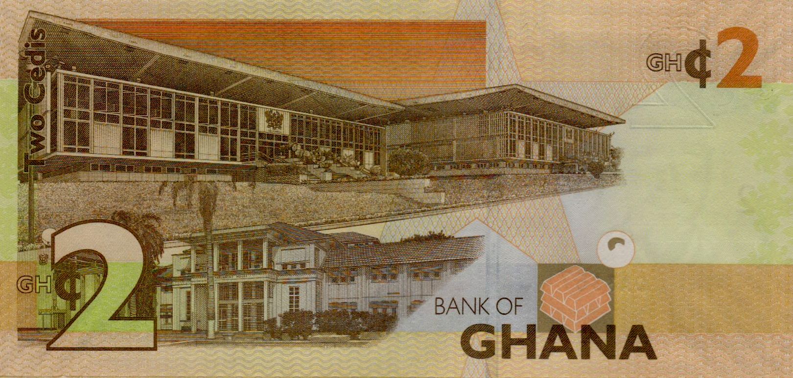 Ghana 2 2017 UNC P-37A/e